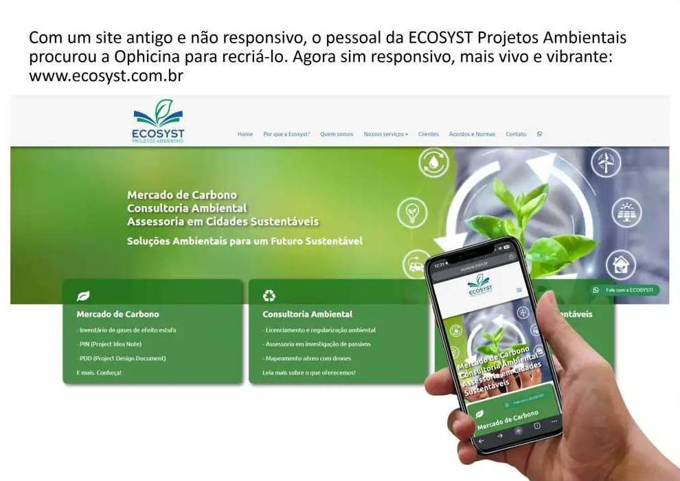 Criação de sites para pequenos negócios