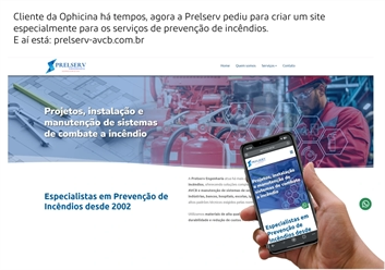 Novo site elaborado pela Ophicina - ophicina.net.br - oara a Prelserv Engenharia.